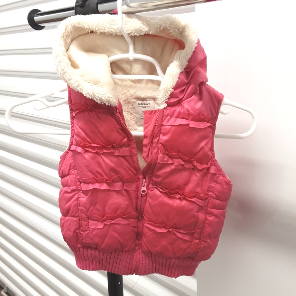 OLD NAVY GIRLS PINK VEST SIZE 3T